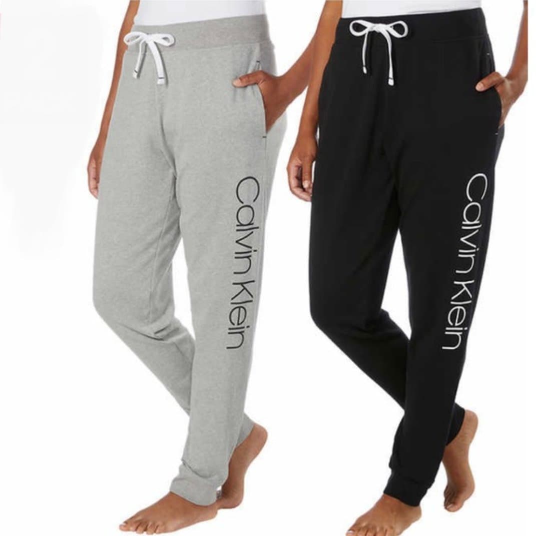 Moteriškos sportinės kelnės Calvin Klein, pilkos, L