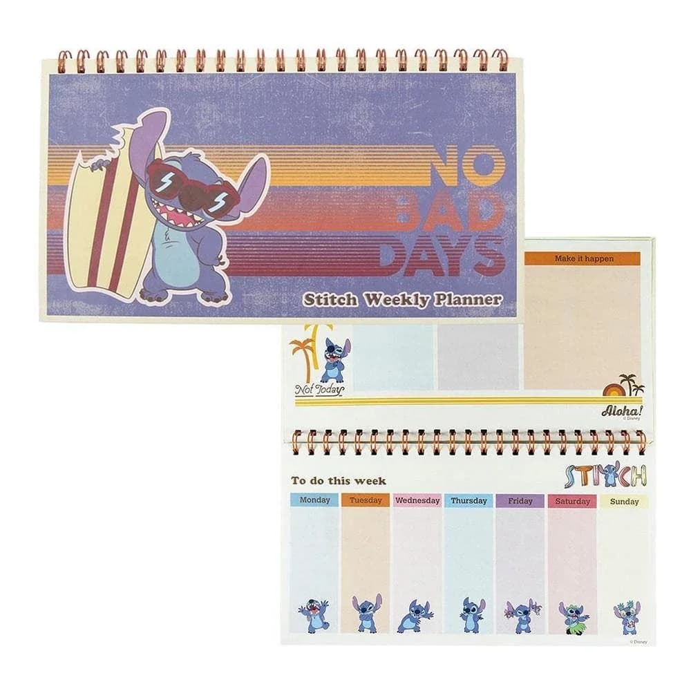 Savaitės planuoklis Disney Stitch, 35 × 16,7 × 1 cm